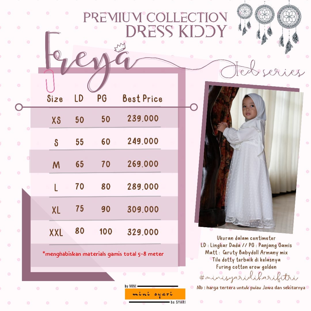 freya chart - kiddy